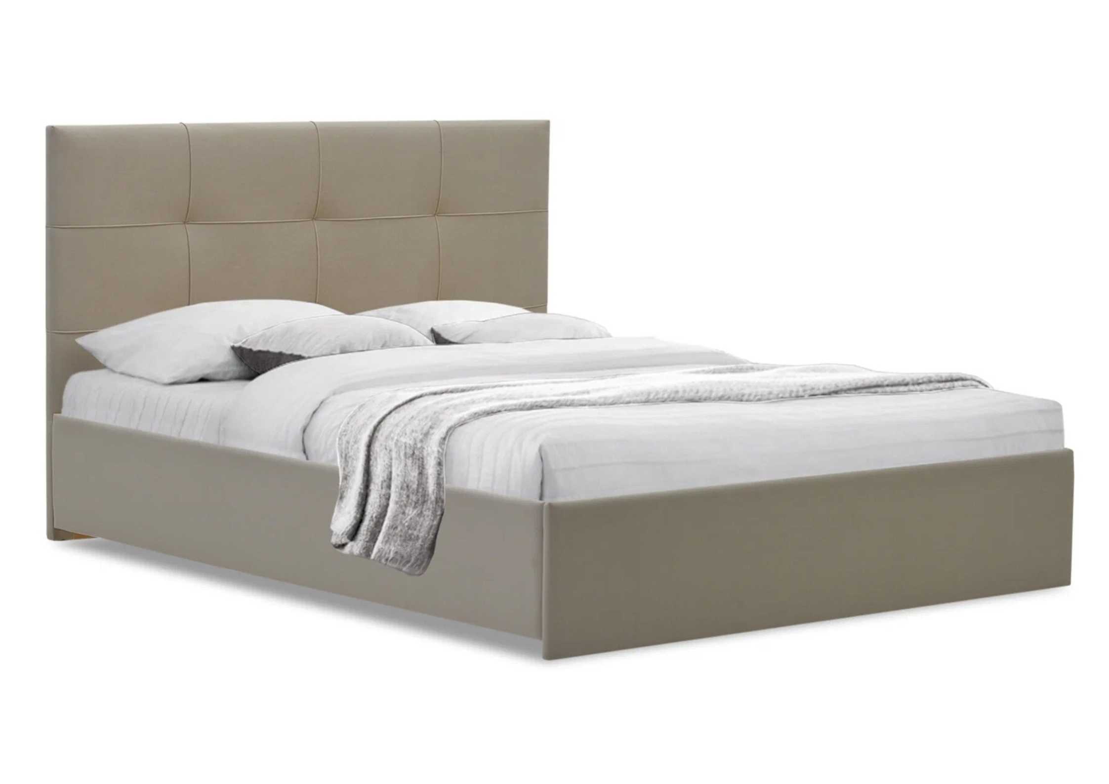 Łóżko tapicerowane z pikowanym zagłówkiem 180x200